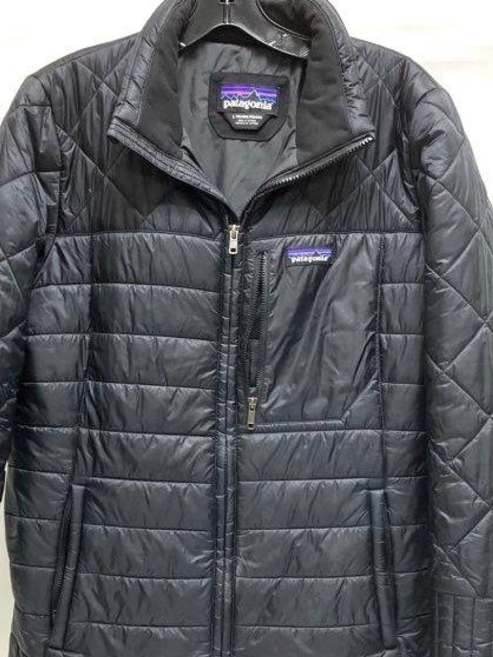Patagonia Black Quilted Lightweight Insulated Jacket Women L